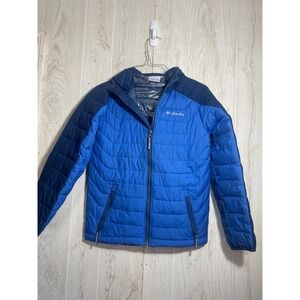 Columbia kids puffer jacket size 10-12 blue